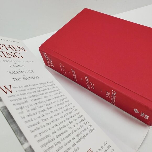 Stephen King Three Complete Novels Book Carrie Salem's Lot Shining HCDJ 2002 - Picture 3 of 10